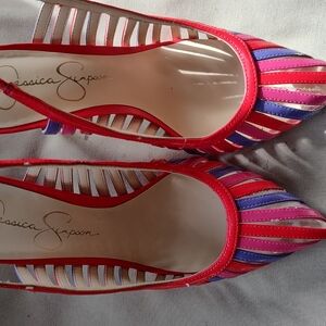 Jessica Simpson Multicolor Strappy Heels